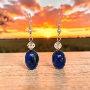 Indio Jewelry #124 Lapis Lazuli Stone Earrings